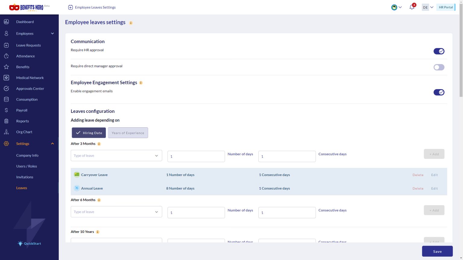 HR System - Benefits Hero